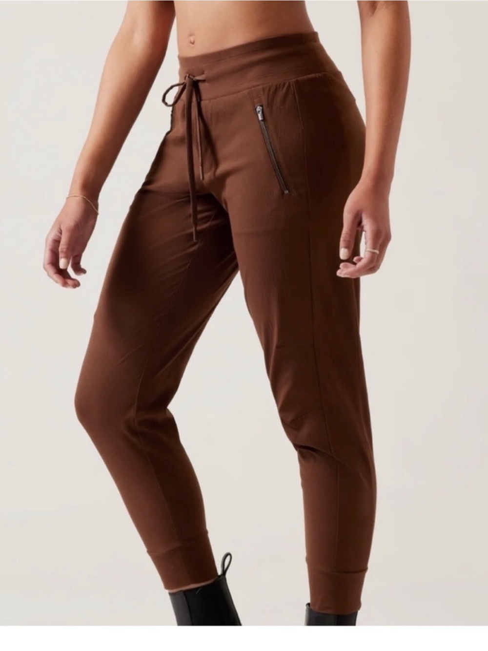 Athleta Pants Womens 6 Brown Trekkie North Jogger Hiking Casual Trail Athletic - Picture 2 of 8